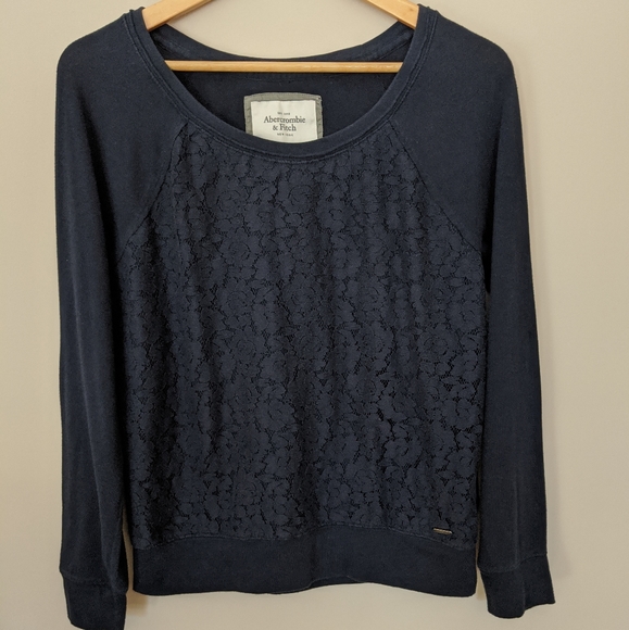 Abercrombie & Fitch Tops - Abercrombie & Fitch Lace Top/ Sweatshirt